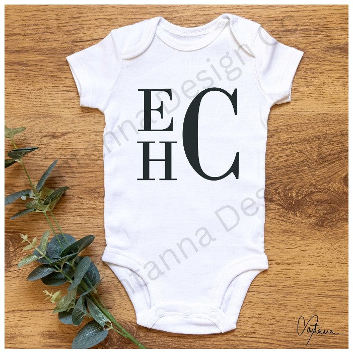 Personalized Baby onesie, Made to order, HTV, Baby onesie