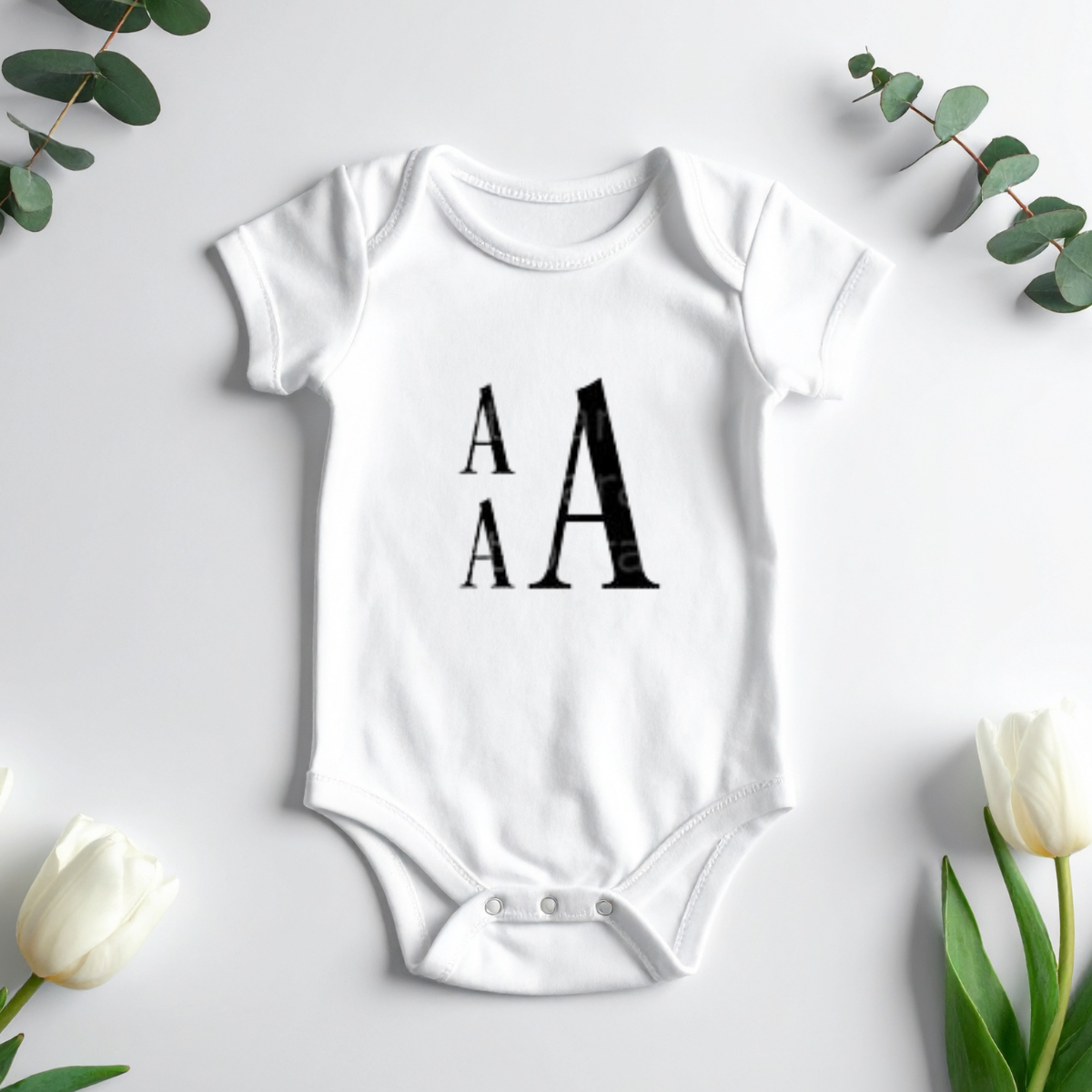 Personalized Baby onesie with Vinyl