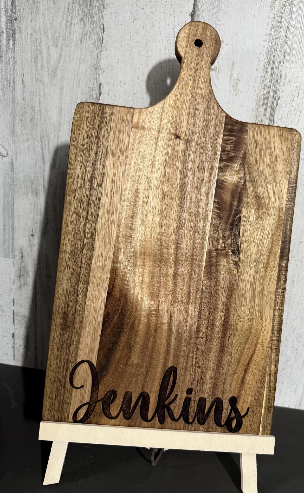 Custom Recipe OR last name Laser Engraved Wood Cutting Board - Personalized/Customized Kitchen Decor