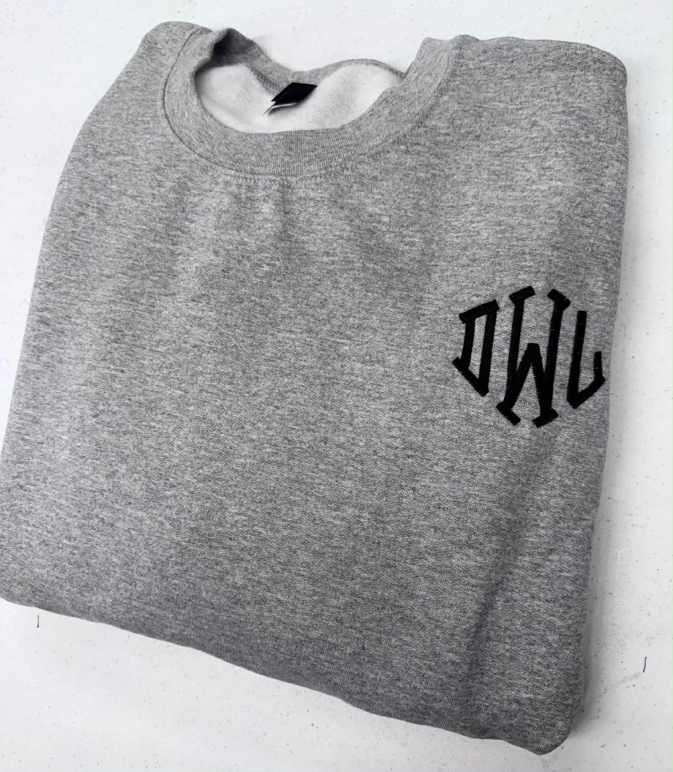 ON SALE Embroidery Monogram Sweatshirt Regular $39