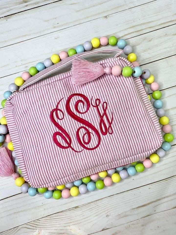 Seersucker Bible Cover Medium