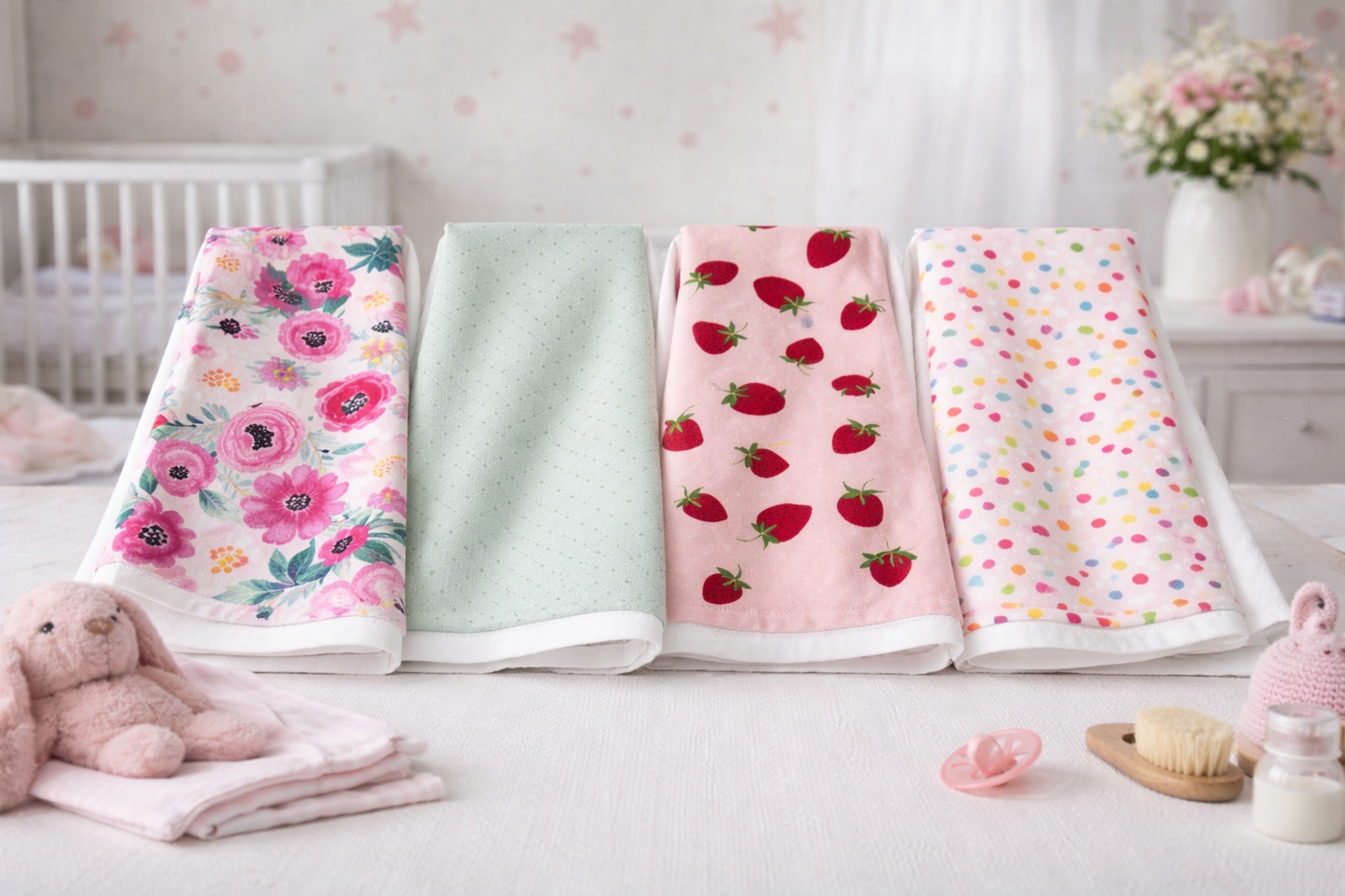Handmade Baby Burp Cloth / Spit Rag